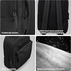 RAINS Large Book Daypack, Backpack, Laptop Bag, Waterproof, 2 Year Warranty, Black