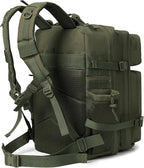 QT&QY 25L/45L Military Tactical Backpack For Men Molle Daypack 3 Day Bug Out Bag Hiking Rucksack With Bottle Holder
