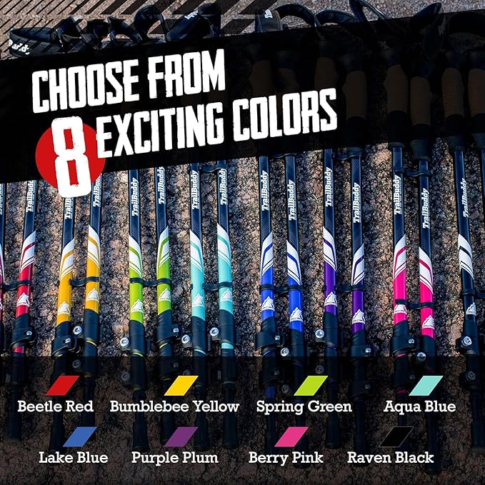 Hiking Trekking Poles, 2 Pack Lightweight, Collapsible Trekking Poles for Snowshoe & Backpacking Gear, Walking Sticks for Hiking, 7075 Aluminum with Cork Grip