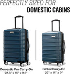 Samsonite Omni 2 PRO Hardside Expandable Luggage with Spinners, Arctic Silver, Carry-on