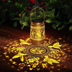 Hummingbird Solar Lantern Outdoor Waterproof, Mothers Day Gifts Hanging Garden Lights with Metal Design - Patio Decor, Christmas Gifts for Women Mom Grandma