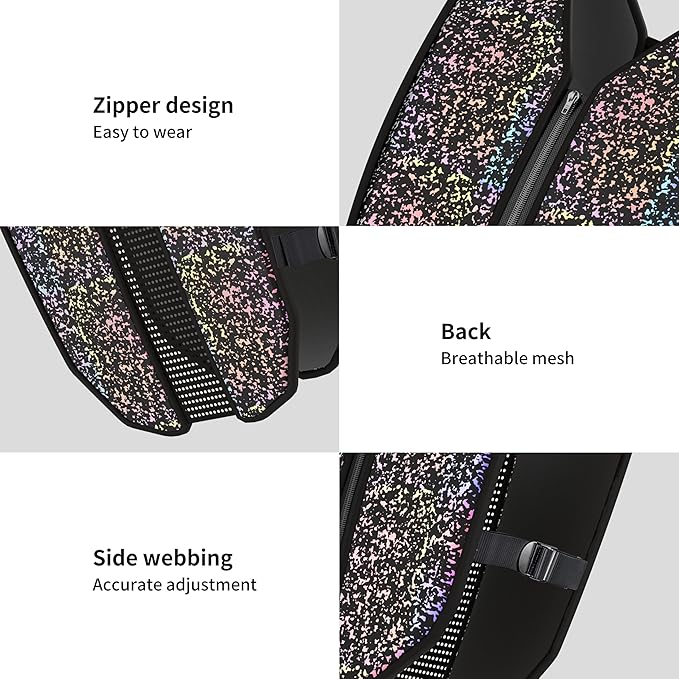 PROIRON Weighted Vest Soft Washable for Men Women Kids 6.5lbs/11lbs/17.5lbs/22lbs,Fully Reflective Running Weight Vest,No Leakage Weighted Vest for Fitness,Workout,Weight Loss,Strength Training