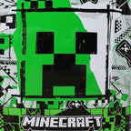 Bioworld Minecraft Creeper 20" Carry-On Luggage With Wheels And Retractable Handle