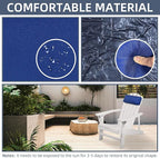 2 Pcs Outdoor Chaise Pillows, Headrest Pillow for Patio Chaise Lounge Chair with Adjustable Elastic Stripe Head Resting Pillows for Recliner Office Chair, Dark Blue