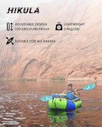 Adjustable Kayak Paddle with Carbon Shaft and PP Blade Available in 220-230/220-240/230-250cm Floating Lightweight Kayak Oars with Original Pattern