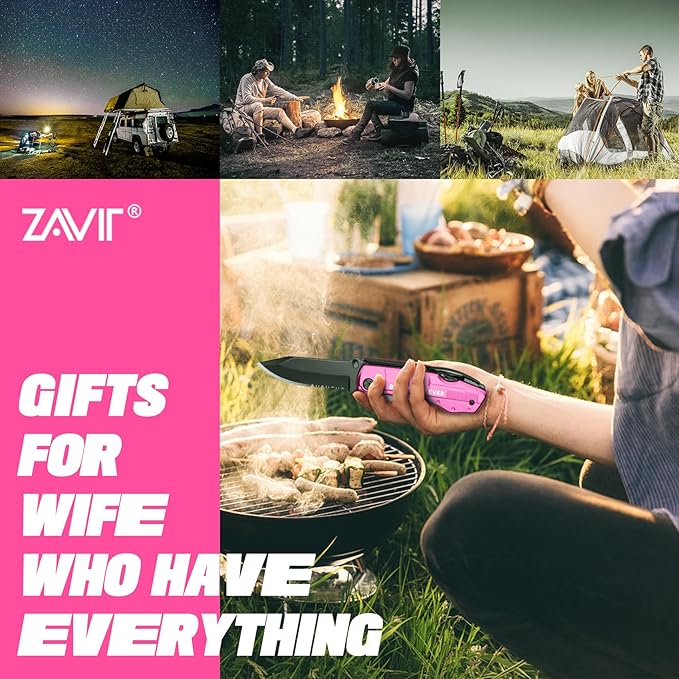 Wife Gifts ldeas, BEST WIFE EVER P-ink Multitool Knife, Wife Christmas Gifts from Husband, Wife Stocking Stuffers, Birthday Gifts for Wife, Valentines Day Anniversary