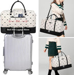 IBFUN Weekender Bags for Women, 21" Weekender Travel Bag, Travel Duffle Bag with Shoe Compartment Carry on Overnight Duffel Bag for Weekend Travel Business Trip, 3PCS