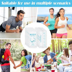 Treela 300 Pcs Bulk Deodorant Large Body Wipes Individually Wrapped Wet Wipes Travel Size for Adults Shower for Homeless Supplies Hygiene Personal Cleansing for Hiking Gym(7.09" X 9.84",White)