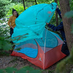 Backpacking 2 Person Ultralight Tent – Freestanding, 3-Season, Waterproof, Double Doors – Horizon Lite 2 – Seafoam Blue