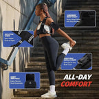 ZELUS Weighted Vest for Women Men, 6/8/12/16/20lb Weight Vest with Arm Pouch Reflective Strips, U-Shaped Rucking Vest for Strength Training Muscle Building, Walking Running Vest for Fitness