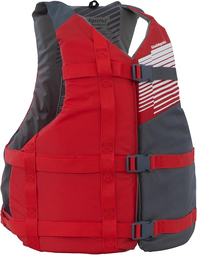 Stohlquist FIT Adult Life Jacket, US Coast Guard Approved Type III Life Vest, PFD for Men and Women, Easily Adjustable, Lightweight and High Buoyancy - Universal Fit (30-52" Chest)