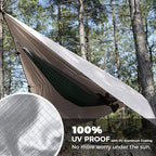 Bearhard Waterproof Camping Tarp, Lightweight Hammock Rain Fly, UV Protection and PU 3000mm Waterproof Backpacking Tarp, 10x10ft/10x12ft Large Tent Footprint or Shelter Kit for Hiking and Outdoor Adventure