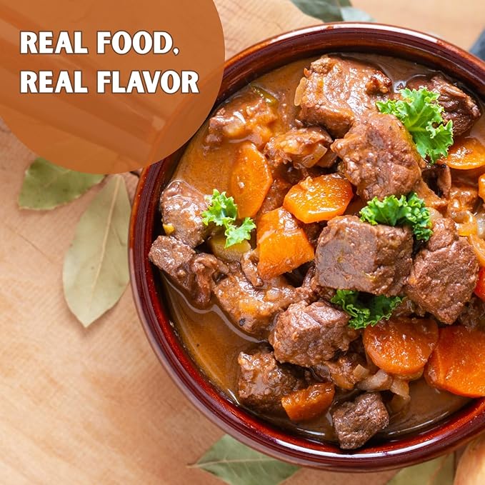 Nutristore Freeze Dried Beef Dices | Pre-Cooked Meat for Backpacking, Camping, Meal Prep | Long Term Survival Emergency Food Supply | 25 Year Shelf Life | Bulk #10 Can | Made in USA | 20 Servings