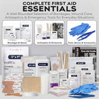 OSHA Compliant First Aid Kit - 10 Person, Type III, ANSI Class A, 111 Pieces Emergency Kit for Business, Office, Home, Vehicle, Truck, Car & Construction Site - Latex Free, Wall Mountable | ProHeal