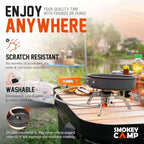 Camping Cookware Mess Kit Set with Stove - Backpacking Camping Pots and Pans Set, All in One Non-Stick Camping Cooking Set, Portable Stove, Hiking, Picnic, Outdoor & Camping Cookware Set