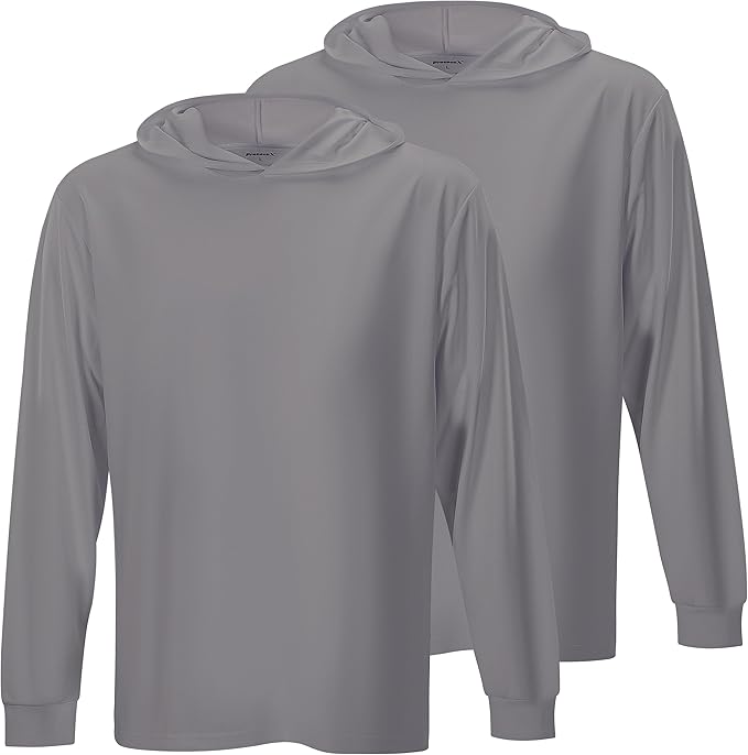 ProtectX High Visibility Sun Protection Lightweight Long Sleeve Hoodie, UPF 50+ Quick-Dry, SPF UV Shirt, Active Wear
