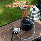 ONLYFIRE Portable Camping Gas Stove, Backpacking Camp Stove with Piezo Ignition, 1LB Propane Adapter, Mini Camp Stove with Carry Bag for Outdoor Cooking, Picnic, Camping and Hiking, GS333