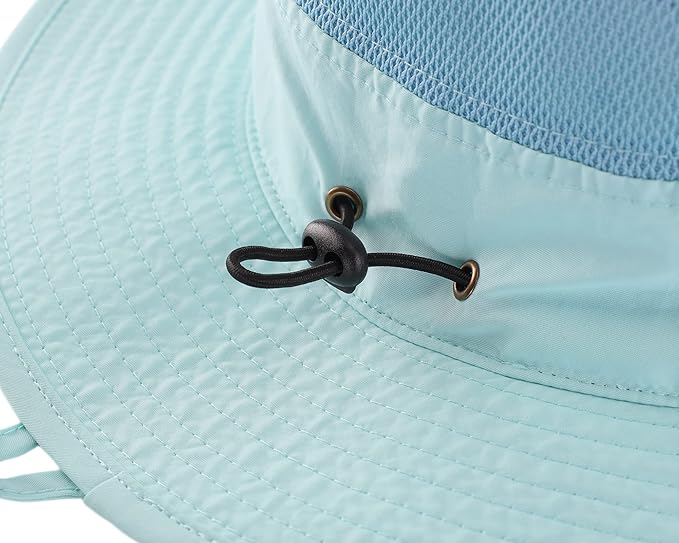 Connectyle Wide Brim Sun Hat for Men Breathable Cowboy Boonie Hat UPF 50+ Sun Protection Bucket Hat for Fishing Hiking