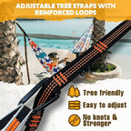 NATUREFUN Ultra-Light Travel Camping Hammock | 300kg Load Capacity,Breathable,Quick-Drying | 2 x Premium Carabiners,2 x Nylon Slings Included | Outdoor Indoor Garden