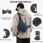 Crossbody Travel Bags for Women, New Theft Proof Safe Slim Sling Travel Purses, Personal Flex Shoulder Bag for Men Women