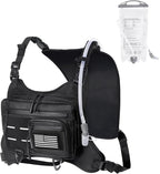 Chest Bag for Men with Expandable Accordion Structure, Running Vest for Outdoors, Chest Pack for Cycling, Hiking