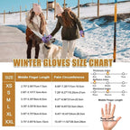 Pixel Panda Running Gloves for Men, Winter Warm Bike Glove for Smart Phone Texting with Non-Slip Silicone Gel - Thermal Windproof and Waterproof for Running, Cycling, Driving