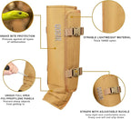 QOGIR Snake Gaiters for Hunting: Durable Snake Guards, Snake Gaiter Leggings for Men & Women, Snake Bite Protection for Lower Legs, Snake Proof Gaiters with Adjustable Size