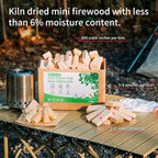 Mini Firewood 3.5'' Lengths Pine Kiln Dried Firewood Great Solo Stove Accessories Tool Prefect for Solo Stove Mesa, Tabletop Fire Pit, Solo Stove Mesa Sticks Wood