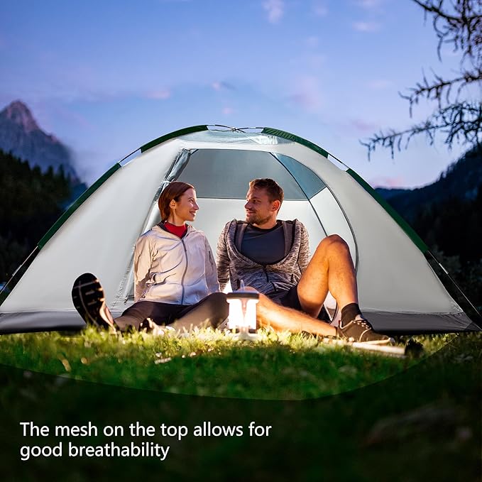 Screened Camping Tent, 4/6 Person Waterproof, Haven Tent, Backpack Double Layer Camping Tents with Canopy, Easy Setup and Portable Shelter for Outdoor, Picnic, Camping, Family Gathering.