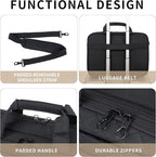 KROSER Laptop Bag 15.6 Inch Briefcase Shoulder Bag Water Repellent Laptop Bag Bussiness Carrying Handbag