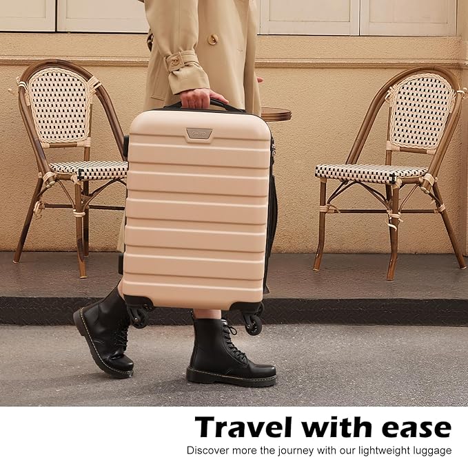 Coolife Luggage 3 Piece Set Suitcase Spinner Hardshell Lightweight TSA Lock (sliver3)