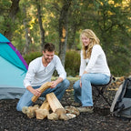 REDCAMP 2 Pack Folding Tripod Stools for Adults, Lightweight Portable Camping Stools for Fishing Hunting Backpacking Traveling, Black