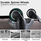 Hanke 20/24/28 Inch 3 Piece Luggage Set with Spinner Wheels Expandable Luggage Large Suitcases with Wheels Softside Checked Luggage Rolling Suitcase with Lock Lightweight Travel Luggage.(Coffee)