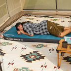 FUNDANGO Camping Self-Inflating Sleeping Pad, Single Twin Size air Foam Mattress Cot with Pump Sack for Tents Car Van Outdoor Home