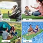 Camping Sleeping Pad, Extra Thickness 4.7 Inch Inflatable Sleeping Mat Ultralight Waterproof Camping Mat with Built in Pump Air Mattress for Backpacking, Hiking, Tent, Travel