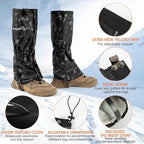Waterproof Adjustable Leg Gaiters for Men and Women Snow Boot Gaiters for Hiking in Hunting Sand and Mud Mountain Climbing or Snowshoeing