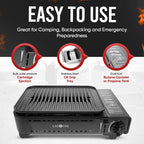 GasOne Propane or Butane Grill Stove GS-2400P Dual Fuel Portable Camping Grill Gas Stove with Carrying Case