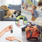 Tracker Tags-5 Pack [Apple MFI Certified], Smart Bluetooth Tracker Works with Apple Find My APP (iOS Only, Not for Android), Key Finder and Item Locator Smart Tag for Keys, Luggage, Backpack(Black)