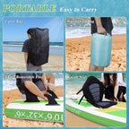 CYFIE 10'6''Inflatable Stand Up Paddle Board, Paddle Boards with Premium SUP Paddle Board Accessories, Removable Kayak Seat and Camera Mount for Yoga, Kayaking, Surf, Fishing