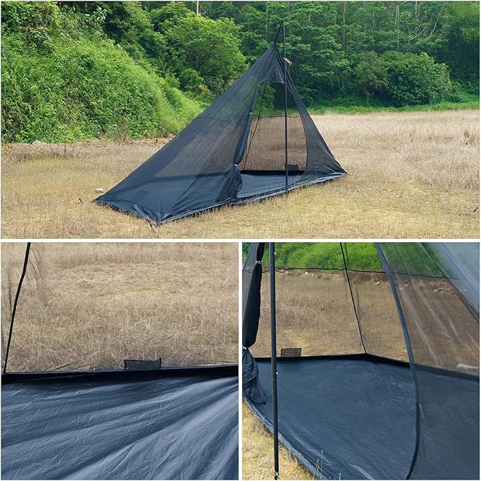 FireHiking Camping Hot Tent 4-8 Person Tipi Tent with Stove Jack for Bushcraft, Cooking and Heating