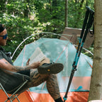 Adjustable Carbon Fiber Trekking Poles – Lightweight Hiking Poles with Quick Lock, Collapsible Walking Sticks for Backpacking, Camping, Glacial Wave Strider X for Climbing & Travel