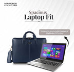 HAMMONDS FLYCATCHER Genuine Leather Laptop Bag for Men, Padded 15.6" Laptop Sleeve, Leather Messenger Bag for Men Briefcases