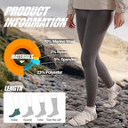 ANTSANG 6 Pairs Merino Wool Ankle Hiking Running Socks Compression Thick Cushion Breathable No Show Socks for Men Women