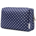 Narwey Cute Makeup Bag Travel Cosmetic Bag Organizer Toiletry Bag Make Up Bags with Compartments for Women Girls (Large, Polka Dot)