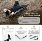ONETIGRIS SUPRANUBIS Camping Cot, Height Adjustable with Cot Leg Extenders, Strong Support 330lbs, Lightweight Comfortable Folding Bed for Camping, Hiking, Travel, Truck, Beach, Office Nap
