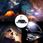 10000mAh Rechargeable Tent Light 3 Color Lighting Modes, 4000LM LED Portable Camping Lantern, IPX5 Waterproof, 30W Hanging Tent Light with Magnet, for Emergency & Gift