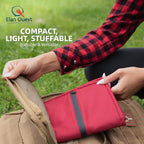 Stuffable Camping Pillow Case Stuff Sack (Large, Red, 2-Pack) - 12 x 17 - for Hiking, Backpacking and Travel Bring Your Own Stuffing