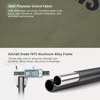 ONETIGRIS SUPRAGRIS Camping Cot, Support Up to 400lbs, Lightweight Comfortable Folding Bed for Camping, Hiking, Backpacking, Travel, Car Trips, Office Nap (Ranger Green)