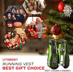 UTOBEST Running Vest, 5L Hydration Vest Lightweight, Breathable and Sweatproof Running Backpack, Adjustable Running Hydration Vest for Trail Running Marathon Race Jogging Cycling