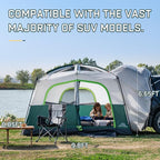 SUV Tents for Camping 6 Person Waterproof, Car Family Camping Tent with Tailgate Attachment for SUV, Jeep, Truck with Cap, Easy Setup Large Tent for Outdoor Camping